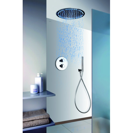 Ensemble de douche rain light techno avec interrupteur