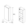 Module ALLIANCE 1 porte 30 x 80 cm - 12 coloris