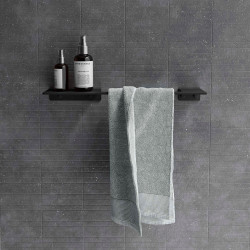 Étagère porte-serviette SQUARE noir mat