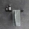 Étagère porte-serviette SQUARE noir mat