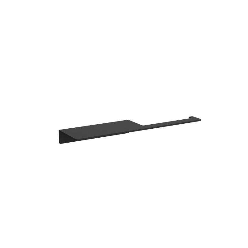 Porte-rouleau SQUARE avec tablette noir mat