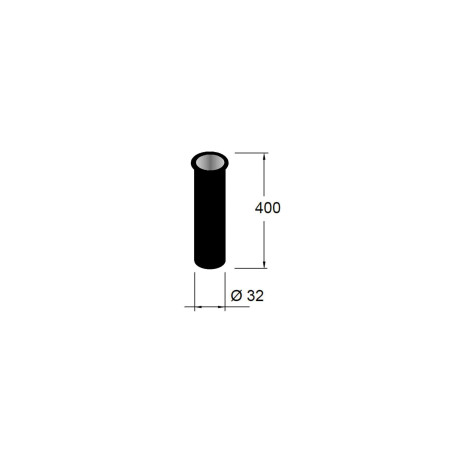 Tuyau complémentaire pour siphon Ø 32 x 400 mm - 2 finitions