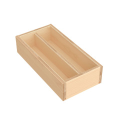 Cube organisateur de tiroir en bois 16 x 32 cm