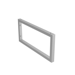 Support de plan de toilette porte-serviette chromé 42 cm