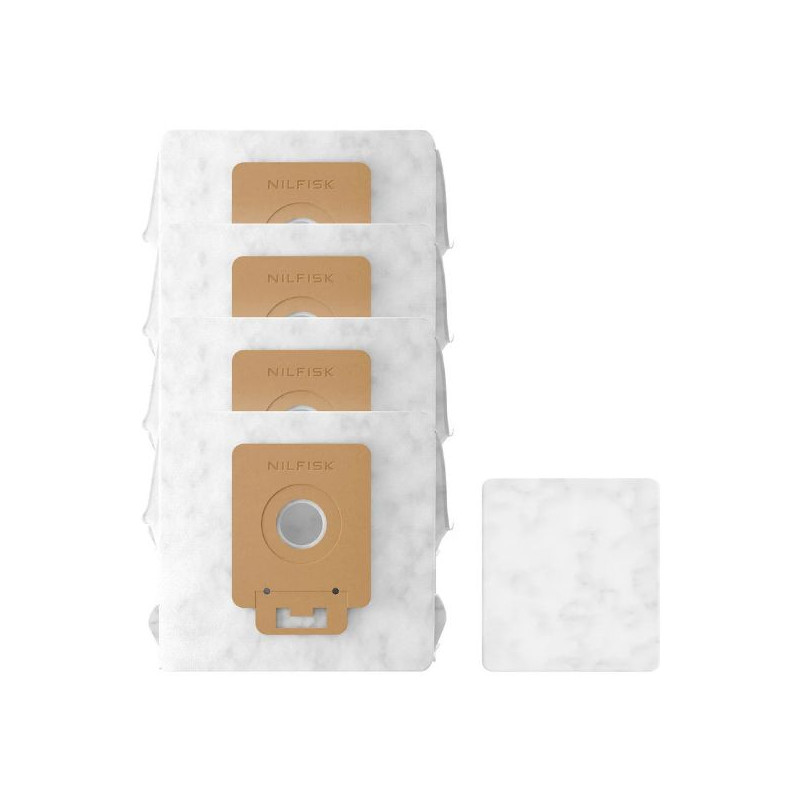 NILFISK Sacs aspirateur - Lot de 4 / 1 pré-filtre - 128389642