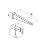 Supports réglables COMPAKT chromés, lot de 2 - 2 tailles