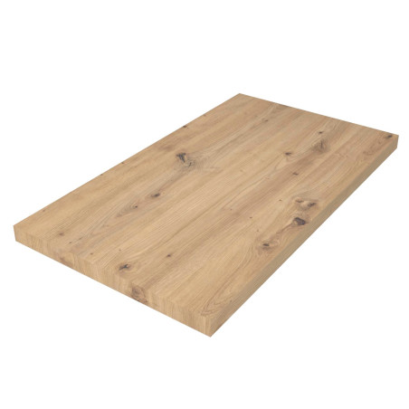 Plan de toilette 35 mm Chêne Montana sur mesure avec usinage - jusqu'à 2400 mm