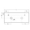 Plan de toilette 35 mm Chêne Montana sur mesure avec usinage - jusqu'à 2400 mm