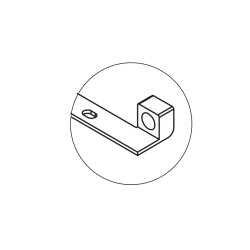 Pièce d'assemblage LLOYD 297 mm - pour meuble ou plan COMPAKT, 2 finitions