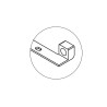 Pièce d'assemblage LLOYD 297 mm - pour meuble ou plan COMPAKT, 2 finitions
