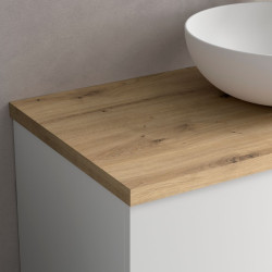 Plan de toilette 35 mm Chêne Montana - 1100 et 1300 mm