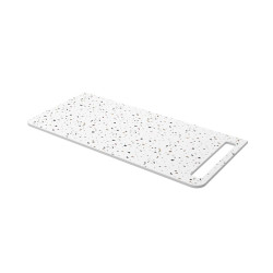 Plan de toilette UNIIQ pour vasque à poser et porte-serviette - 690 et 890 mm, 3 finitions