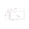 Plan de toilette UNIIQ pour vasque à poser et porte-serviette - 690 et 890 mm, 3 finitions