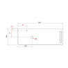 Plan de toilette UNIIQ pour vasque à poser et porte-serviette - 990 et 1290 mm, droite ou gauche, 3 finitions
