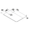 Plan de toilette UNIIQ pierre compacte pour vasque à poser - 910 et 1210 mm, droite ou gauche, 2 finitions