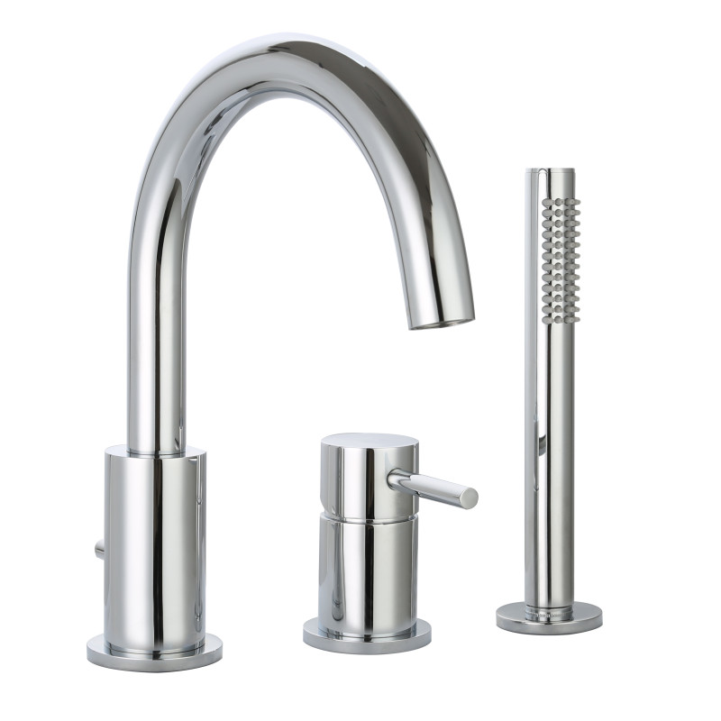 Mitigeur bain-douche 3 trous avec bec sur table COX / ORTENCE
