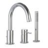 Mitigeur bain-douche 3 trous avec bec sur table COX / ORTENCE