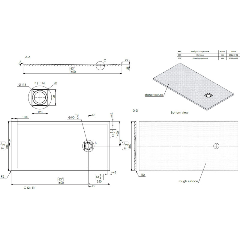 160×80 cm