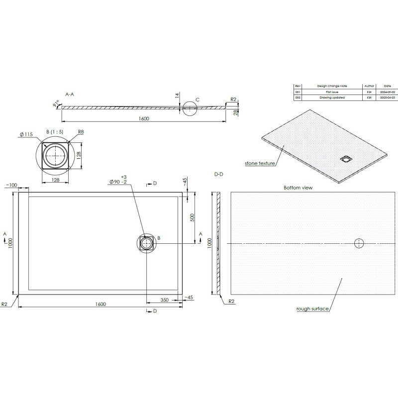 160×100 cm