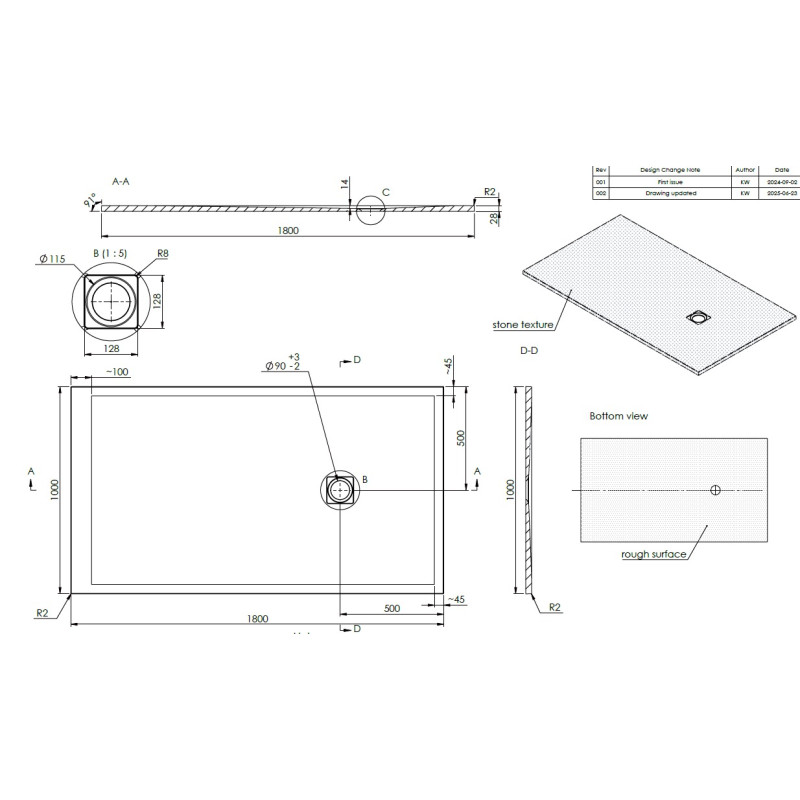 180×100 cm