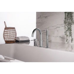 Mitigeur bain-douche 3 trous avec bec sur table COX / ORTENCE