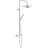 Colonne de douche thermostatique télescopique douchette skinny pomme de tête Ø 300 série VELIS