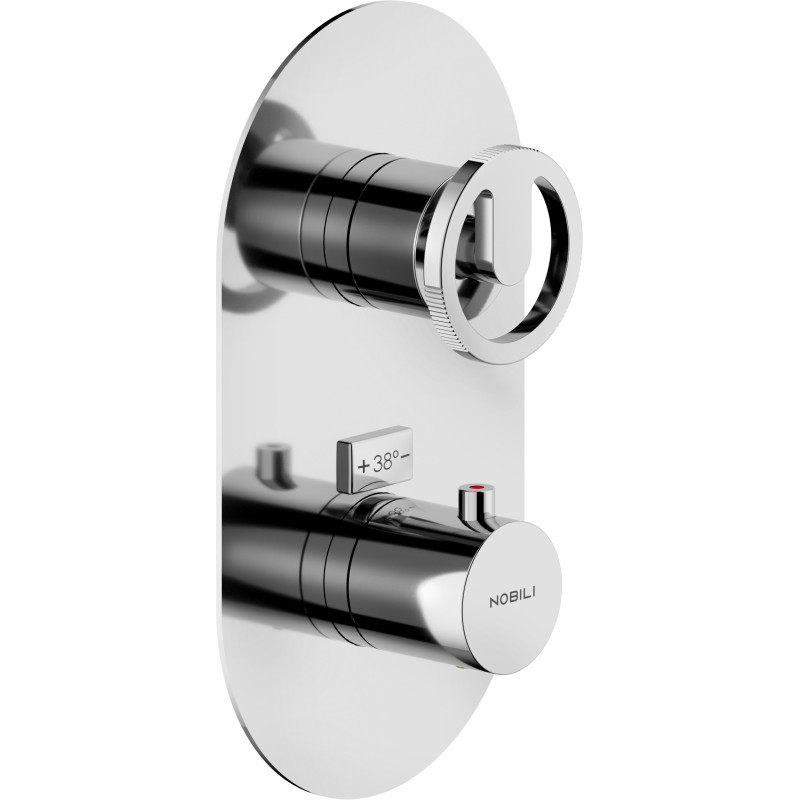 Façade thermostatique à encastrer 1-2 voies série SOLE