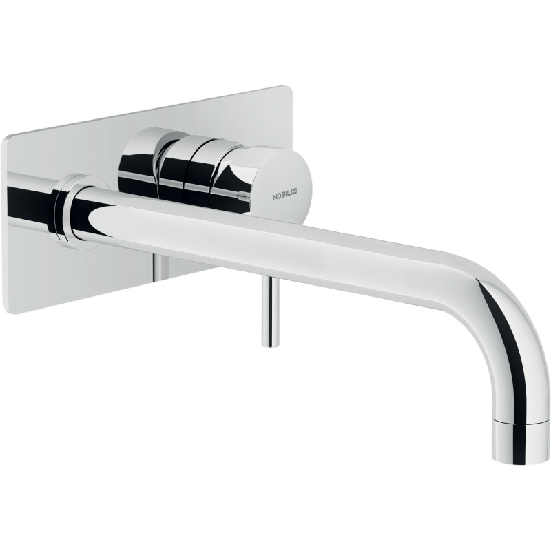 Façade mitigeur lavabo encastré bec 250 mm