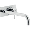 Façade mitigeur lavabo encastré bec 250 mm