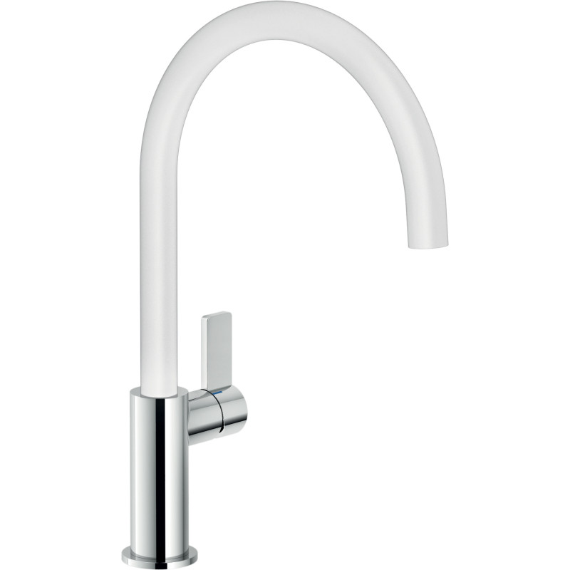 Blanc mat et chrome