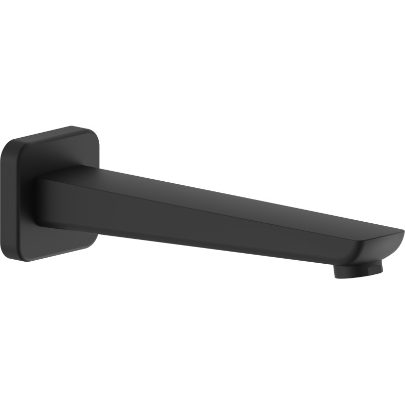 Bec mural 200 mm noir mat