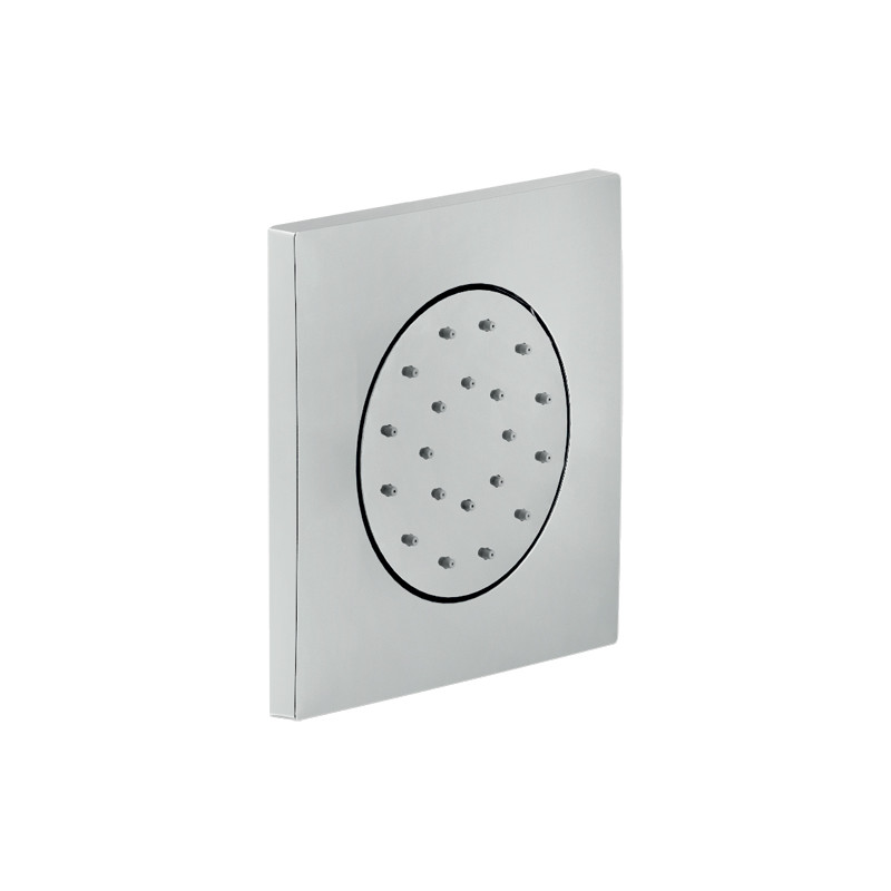 Buse latérale apparente 1 voie 125x125 mm chrome - réf. WE00139/85CR