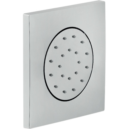 Buse latérale apparente 1 voie 125x125 mm chrome - réf. WE00139/85CR