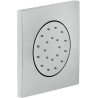 Buse latérale apparente 1 voie 125x125 mm chrome - réf. WE00139/85CR