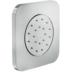 Buse latérale apparente 1 voie 125x125 mm chrome - réf. WE00139/86CR