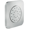 Buse latérale apparente 1 voie 125x125 mm chrome - réf. WE00139/86CR