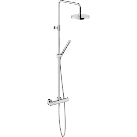 Colonne de douche thermostatique COOL body pomme de tête Ø 200 douchette 1 jet série THICE chrome