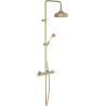 Colonne de douche thermostatique télescopique GRAZIA miel brossé pvd