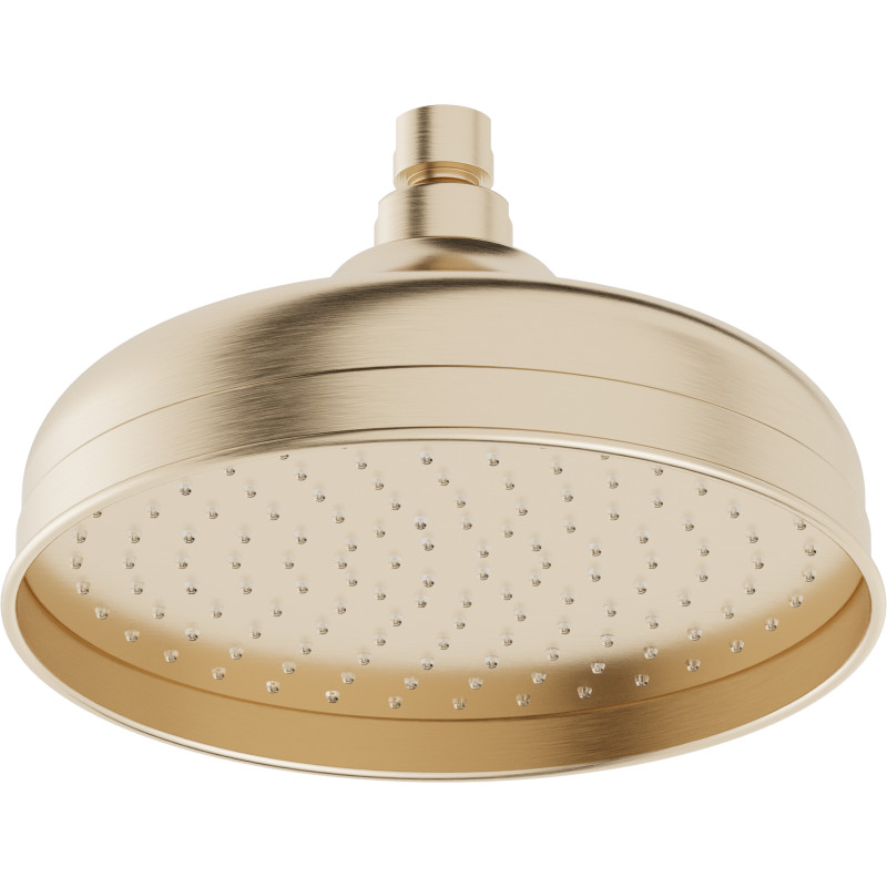 Douche de tête 1 voie Ø 200 miel brossé pvd