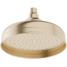 Douche de tête 1 voie Ø 200 miel brossé pvd