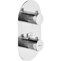 Façade thermostatique poignée Ø 40 avec 1 et 2 voies