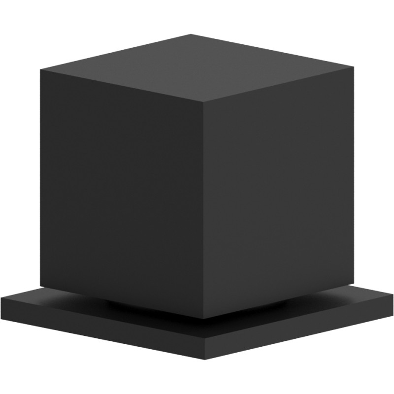 Inverseur pour baignoire 2 voies carré noir mat