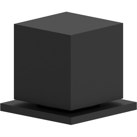 Inverseur pour baignoire 2 voies carré noir mat