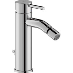 Mitigeur bidet bec haut avec vidage 1''1/4 push