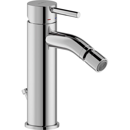 Mitigeur bidet bec haut avec vidage 1''1/4 push