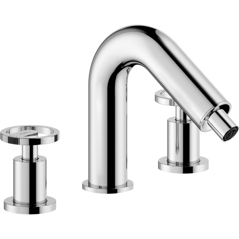 Mitigeur bidet 3 trous avec vidage push série SOLE