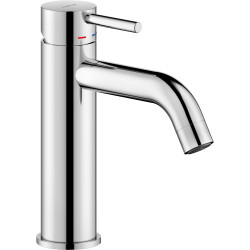 Mitigeur lavabo bec haut avec vidage 1''1/4 push