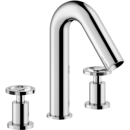 Mitigeur lavabo 3 trous avec vidage push série SOLE