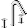 Mitigeur lavabo 3 trous avec vidage push série SOLE