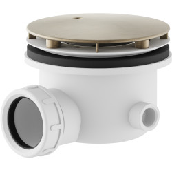Siphon pour receveur douche café brossé